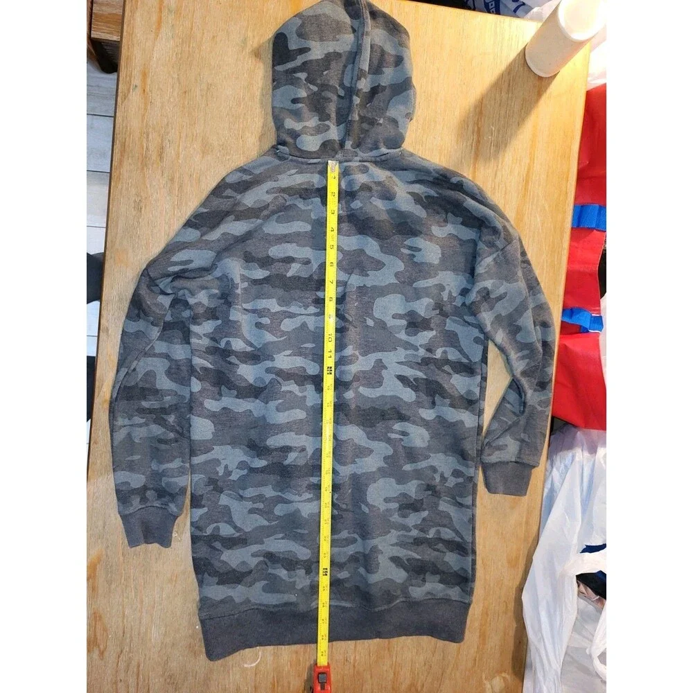 Calvin Klein Performance Girls Camo Hooded Sweatshirt Dress Size L 12/14 Pink...